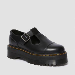 Bethan Polished Smooth Leather Platform Shoes
